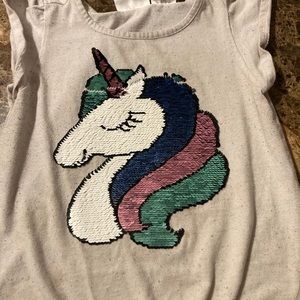 White splattered tank top with ruffles size 7/8